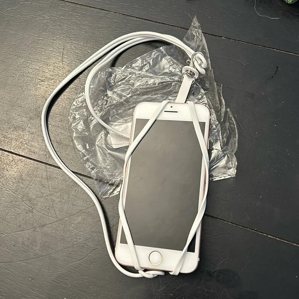 Cell Phone Lanyard - Neck Phone Holder w/ Card Pocket and Silicone Neck …